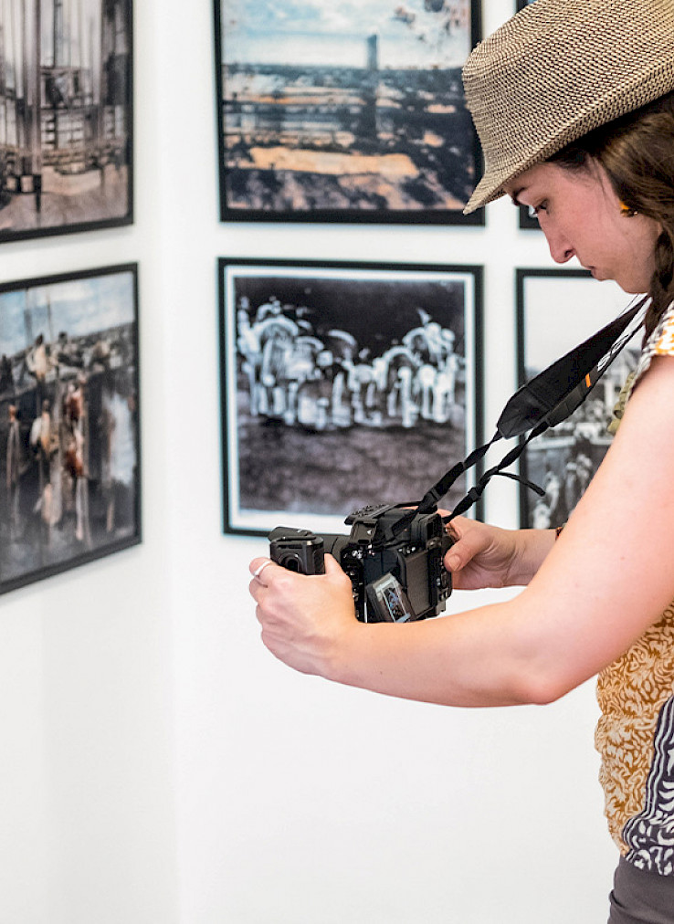 Primer trabajo de campo en el festival de fotografía (Imágenes sociales)